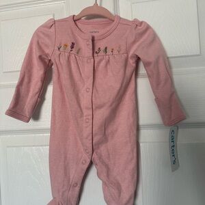 Carter's Pink Floral Kids Footie